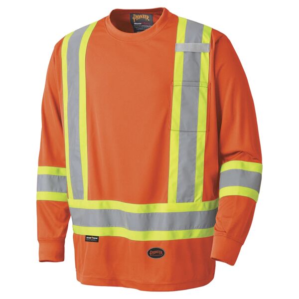C.O.G - Hi-Viz Safety Long-Sleeved Shirt: Bird's-Eye Poly Thumbnail